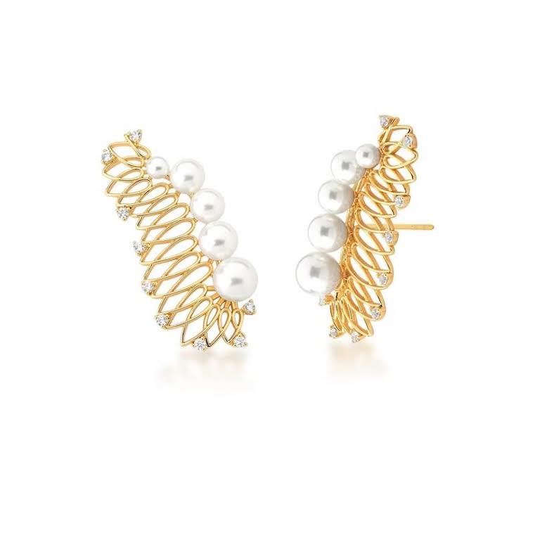 Daisy Pearl Earrings