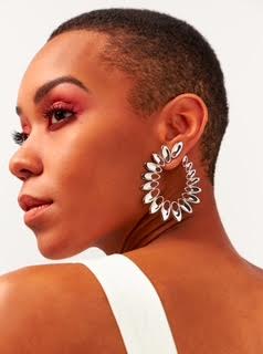 Giant Daisy Earrings - Silver