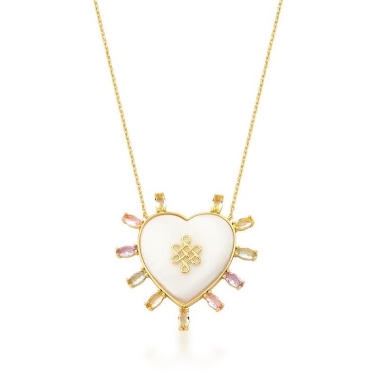 Multicolour Heart Necklace