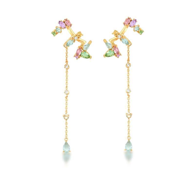 Multicolour Crystal Earrings