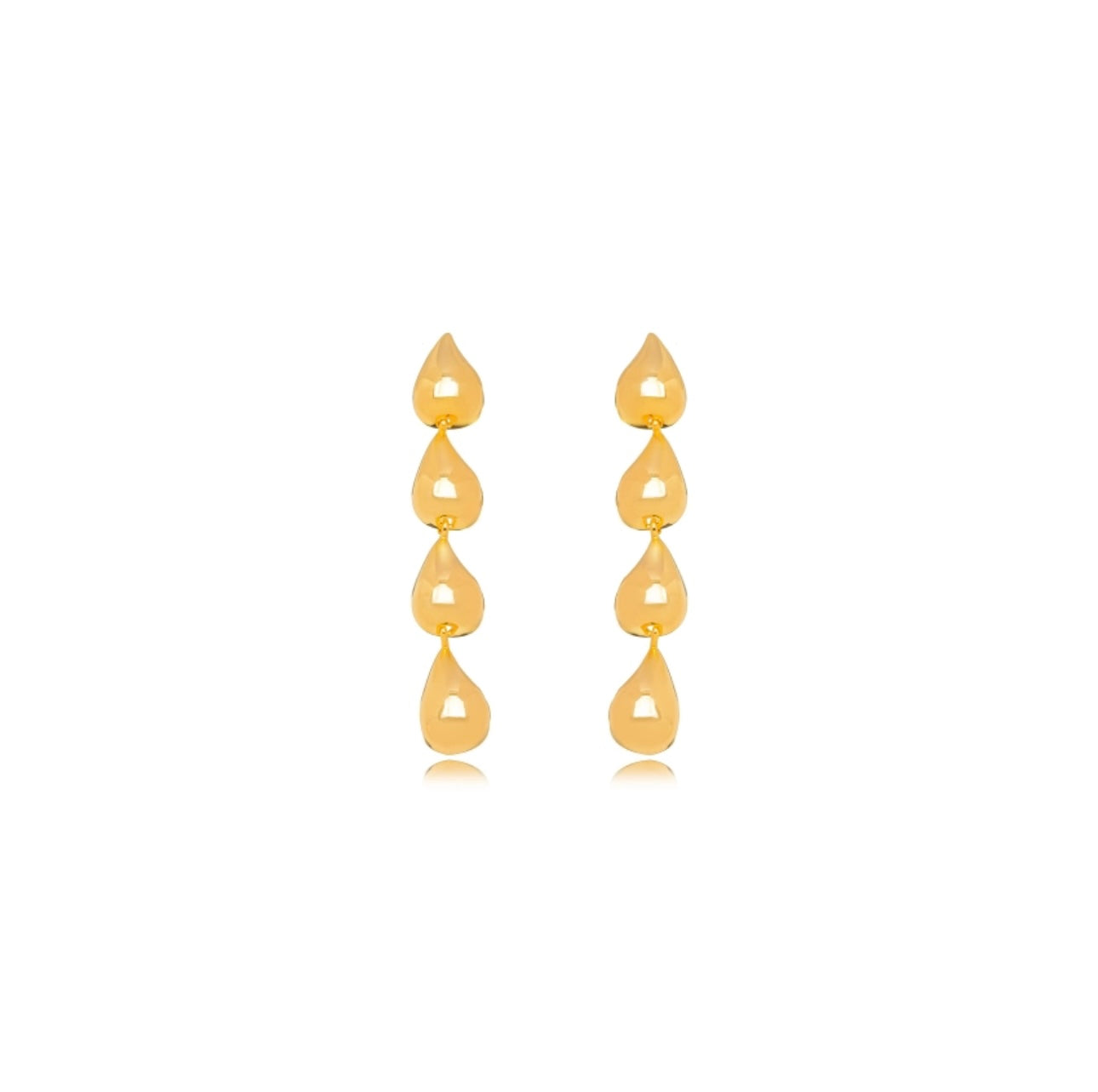 Teardrop Gold Earrings