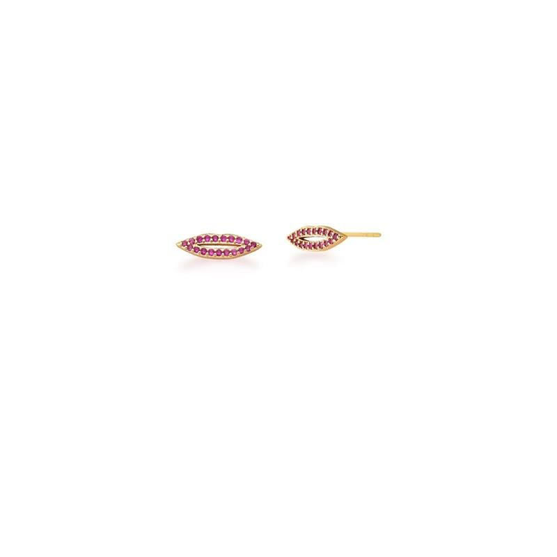 Red Lip Studs