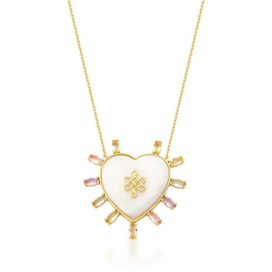 Multicolour Heart Necklace