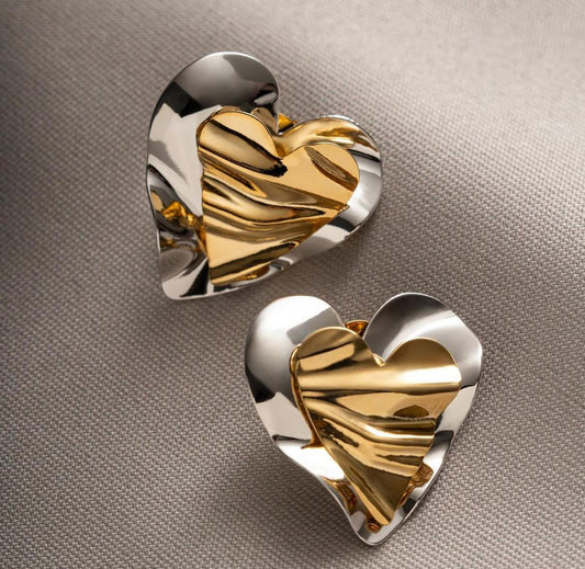 Mixed Metal Passione (Love) Earrings