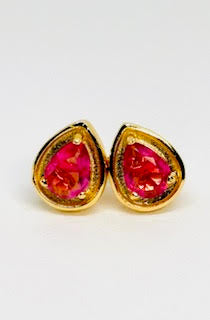 Pink Crystals Earrings